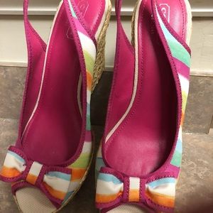 Never Worn Coach Grace Watercolor Wedges